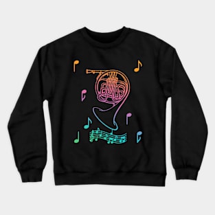 Musical French Horn Crewneck Sweatshirt